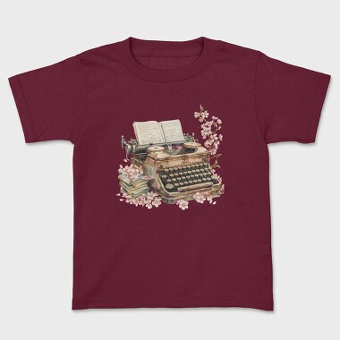 Typewriter Spring Blossoms, Tricou Copii