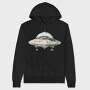 Ufo Spacecraft Art, Hanorac Oversize Barbati (Unisex)