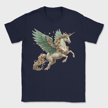 Unicorn Christmas Wreath, Tricou Barbati (Unisex)