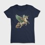 Unicorn Christmas Wreath, Tricou Femei
