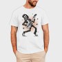 Skeleton Electric Guitar Rockabilly, Tricou Barbati (Unisex)