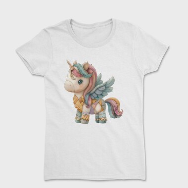 Unicorn Patchwork Mood, Tricou Femei