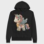 Unicorn Patchwork Mood, Hanorac Oversize Barbati (Unisex)