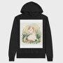 Unicorn Sleeping In Flowers, Hanorac Oversize Barbati (Unisex)
