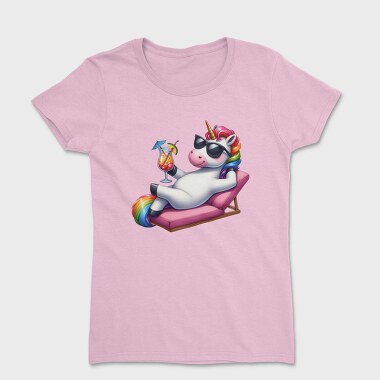 Unicorn Sunglasses Cocktail, Tricou Femei