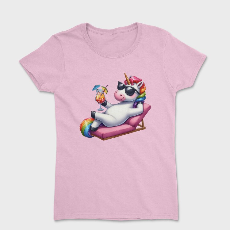 Unicorn Sunglasses Cocktail, Tricou Femei