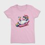 Unicorn Sunglasses Cocktail, Tricou Femei
