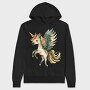 Unicorn Wings Feathers, Hanorac Oversize Barbati (Unisex)