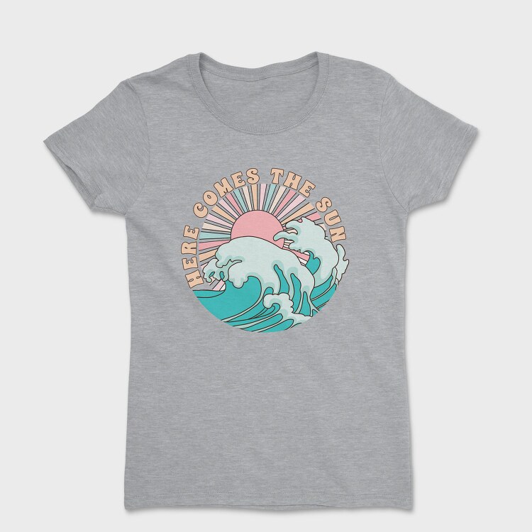 Vintage Beach Wave, Tricou Femei
