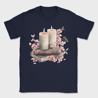 Vintage Books Candles, Tricou Barbati (Unisex)