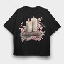 Vintage Books Candles, Tricou Oversize Barbati (Unisex)