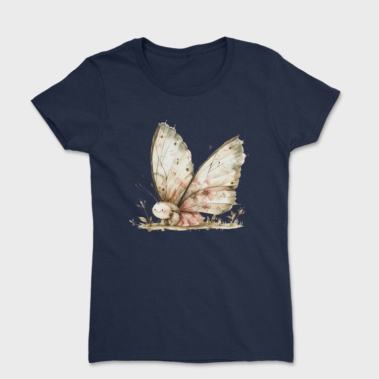 Vintage Butterfly Clipart, Tricou Femei