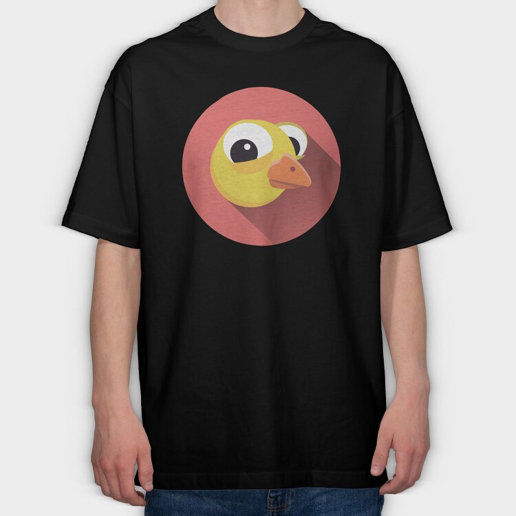 Ducky Vibes, Tricou Oversize Barbati (Unisex)