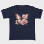 Vintage Butterfly Flowers, Tricou Copii