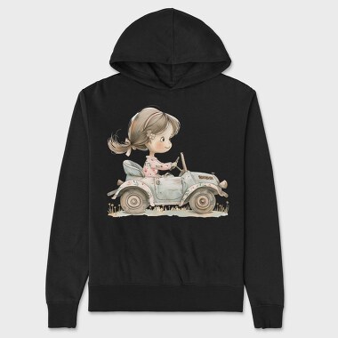 Vintage Car Girls, Hanorac Oversize Barbati (Unisex)