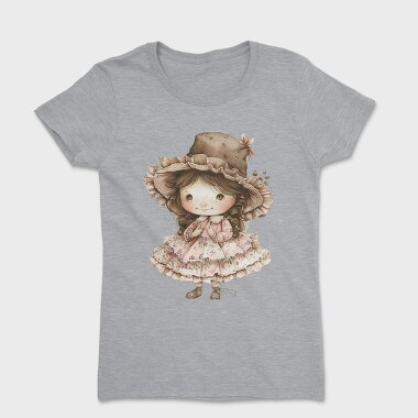 Vintage Charm Girl, Tricou Femei
