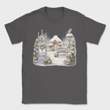 Vintage Christmas Garden, Tricou Barbati (Unisex)