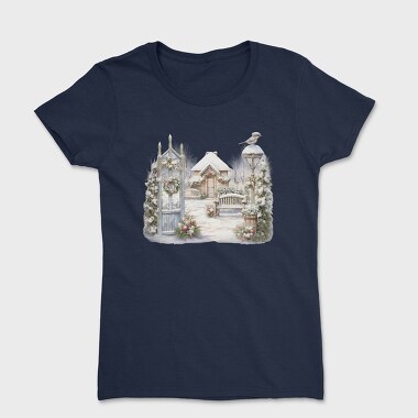 Vintage Christmas Garden, Tricou Femei