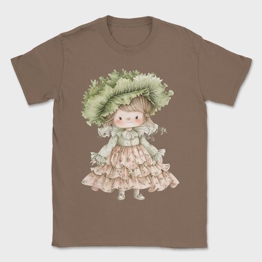 Vintage Floral Girl, Tricou Barbati (Unisex)