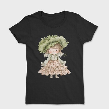 Vintage Floral Girl, Tricou Femei