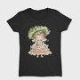 Vintage Floral Girl, Tricou Femei
