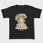 Vintage Floral Girl, Tricou Copii