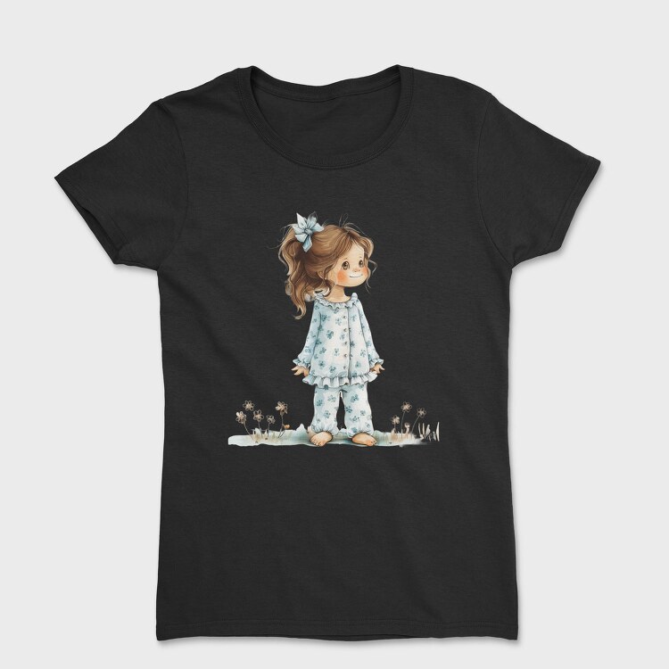 Vintage Flower Girl, Tricou Femei