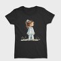 Vintage Flower Girl, Tricou Femei