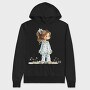 Vintage Flower Girl, Hanorac Oversize Barbati (Unisex)
