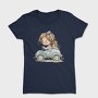 Vintage Girl Car, Tricou Femei