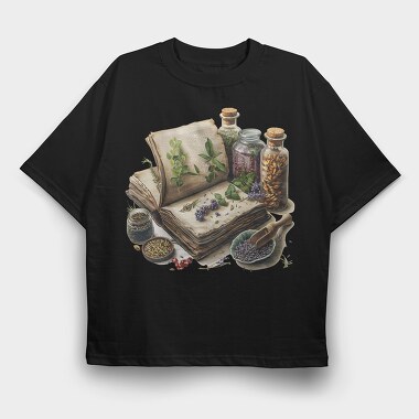 Vintage Herbalism, Tricou Oversize Barbati (Unisex)