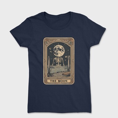 Vintage Moon Skeleton, Tricou Femei