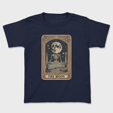 Vintage Moon Skeleton, Tricou Copii