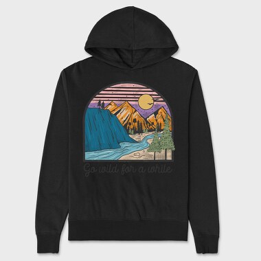 Vintage Mountain Adventure, Hanorac Oversize Barbati (Unisex)