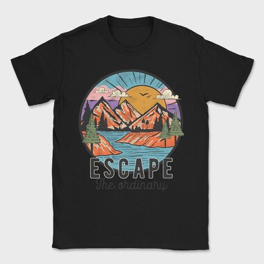 Vintage Mountain Escape, Tricou Barbati (Unisex)