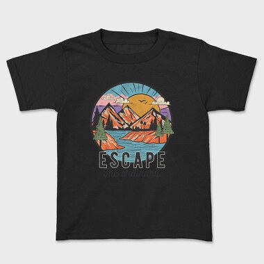 Vintage Mountain Escape, Tricou Copii