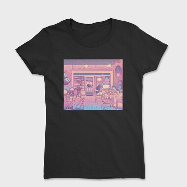 Coffee Shop Vaporwave, Tricou Femei