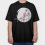 Cherry Blossom Moon, Tricou Oversize Barbati (Unisex)