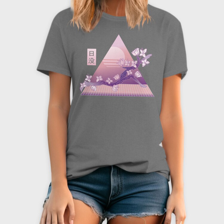 Cherry Blossom Vaporwave, Tricou Barbati (Unisex)