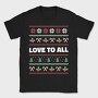 Love to All Ugly Sweater, Tricou Barbati (Unisex)