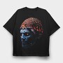 Man Brain Fire, Tricou Oversize Barbati (Unisex)