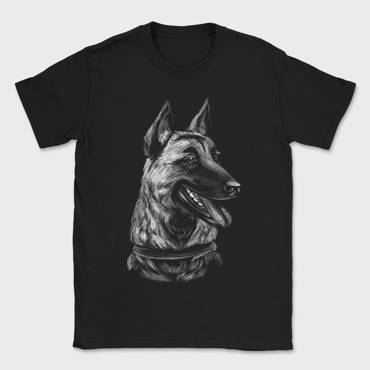 Malinois Belga Dog, Tricou Barbati (Unisex)