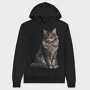 Maine Coon Cat, Hanorac Oversize Barbati (Unisex)