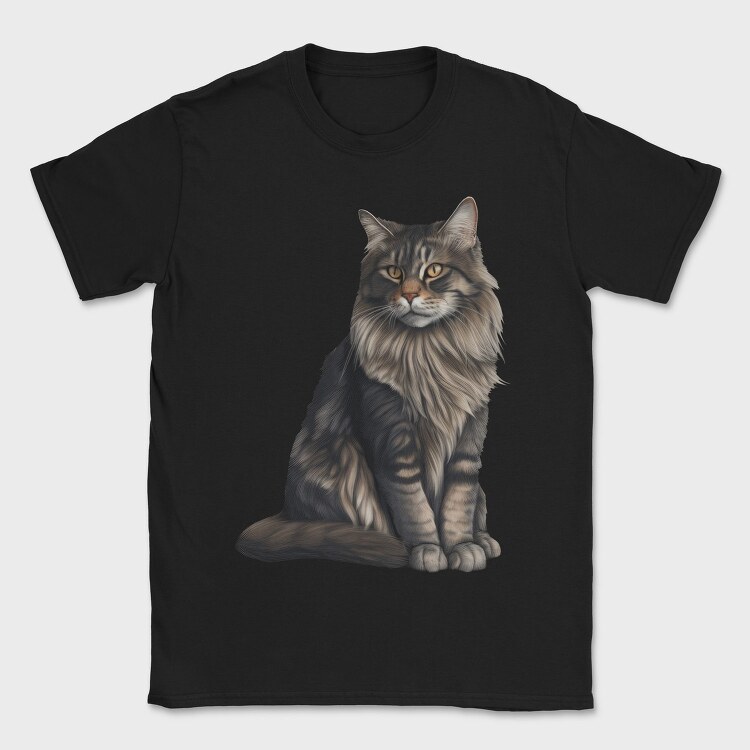 Maine Coon Cat, Tricou Barbati (Unisex)