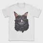 Maine Cat Portrait, Tricou Barbati (Unisex)