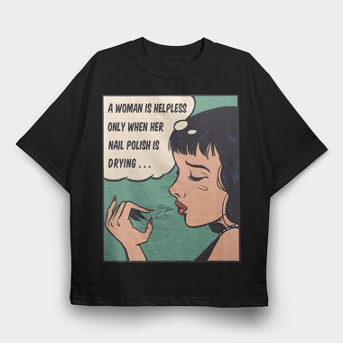 Pop Art Nail Polish, Tricou Oversize Barbati (Unisex)