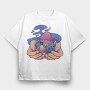 Magic Mushrooms, Tricou Oversize Barbati (Unisex)