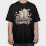 Vintage Books Candles, Tricou Oversize Barbati (Unisex)