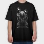 Bear With Vynils, Tricou Oversize Barbati (Unisex)