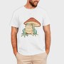 Frog Mushroom Umbrella Cottage Core, Tricou Barbati (Unisex)